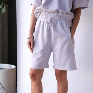 NEW Agolde Lavender Boxing Fleece Shorts‎